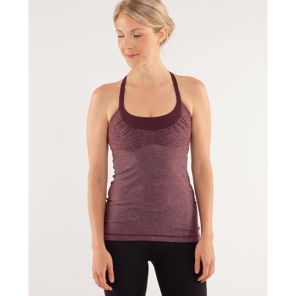 Lululemon Scoop Me Up Tank - Heathered Bordeaux